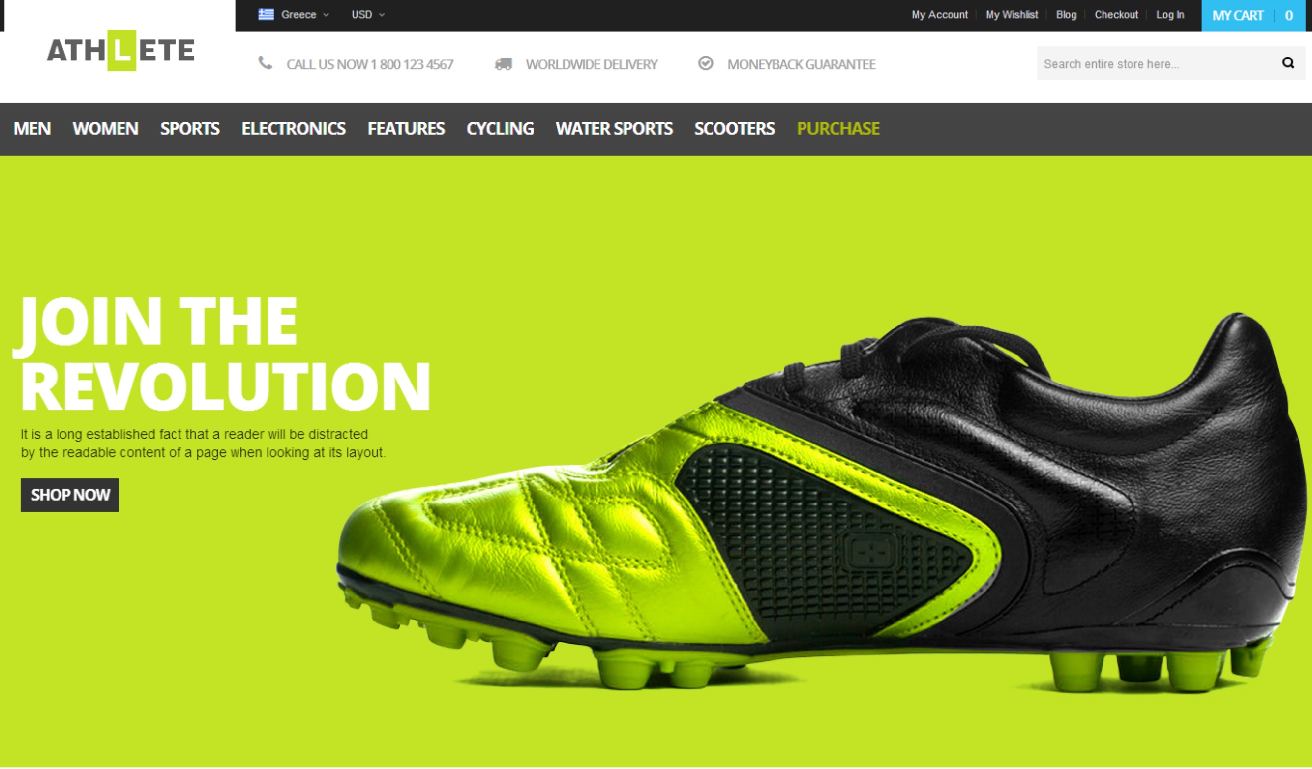 The Athlete – A Fluidly Responsive Template