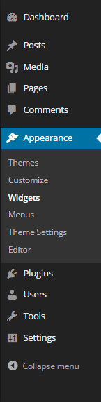 WordPress Sidebar Admin Panel