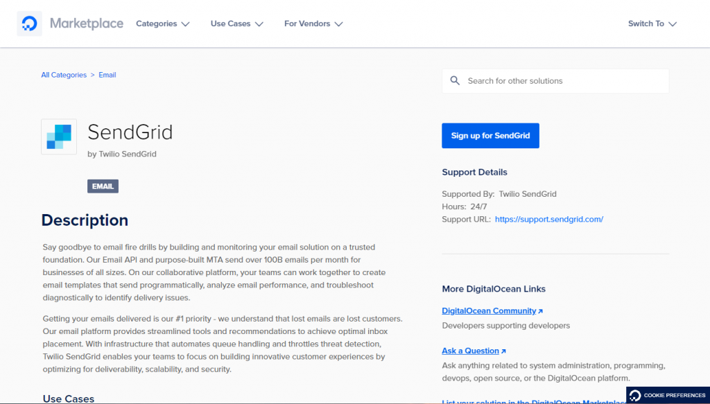 Does DigitalOcean allow SMTP?