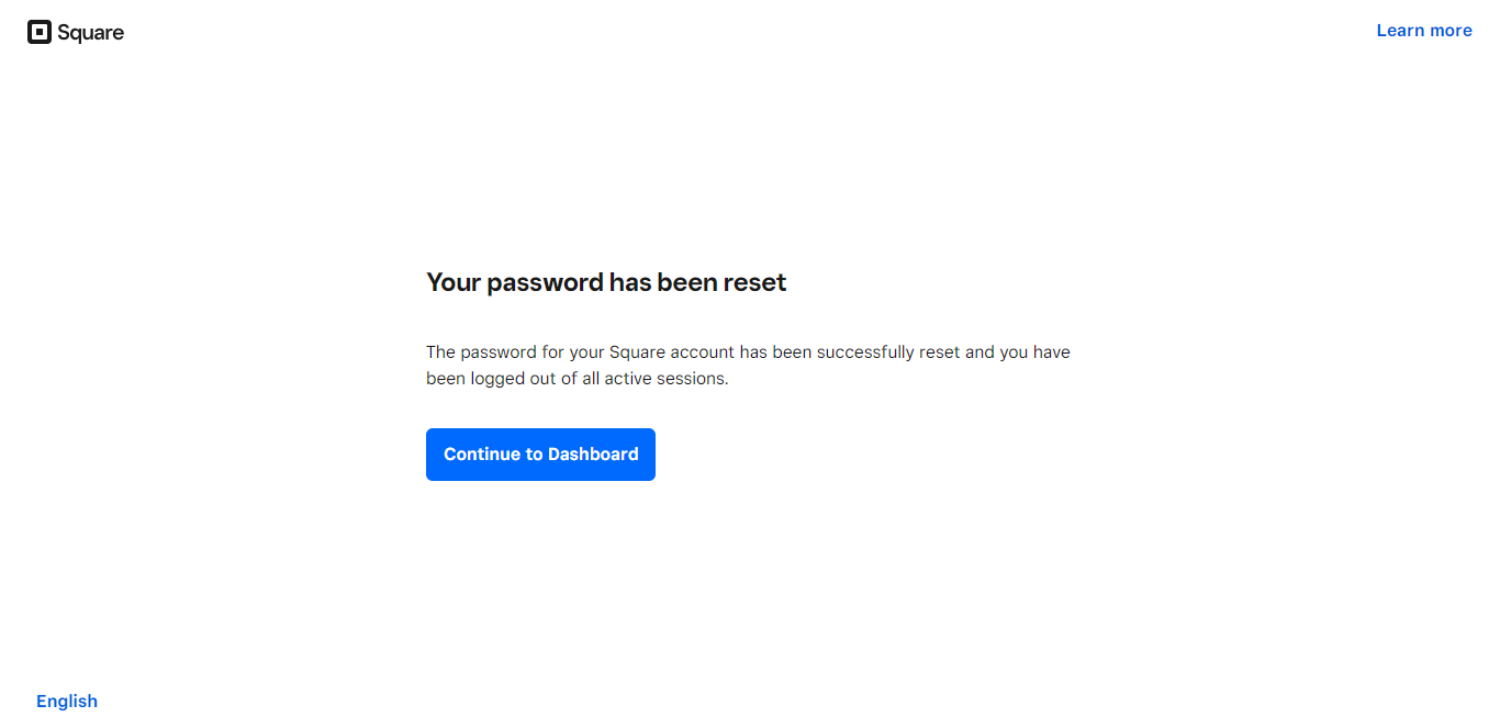 Password Reset Done