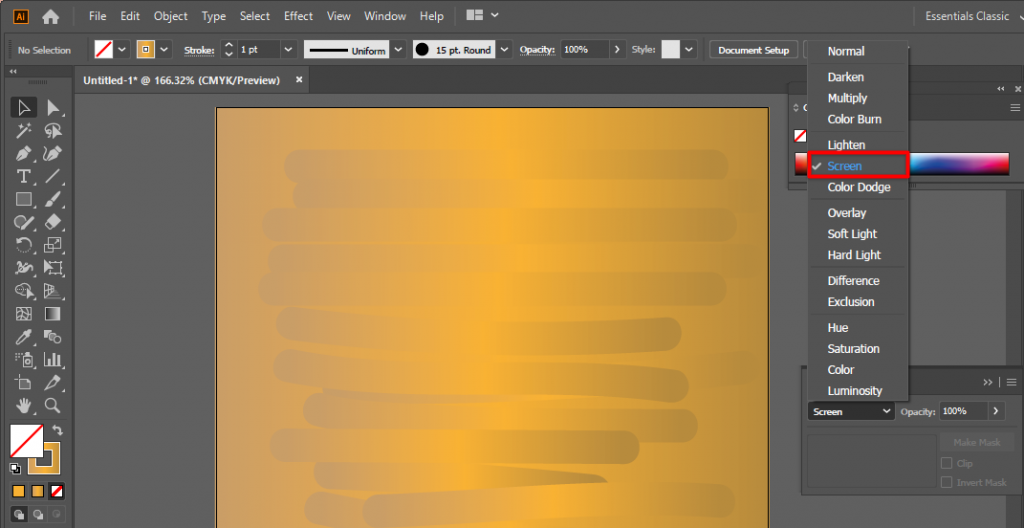 How do you do a metallic effect in Illustrator?