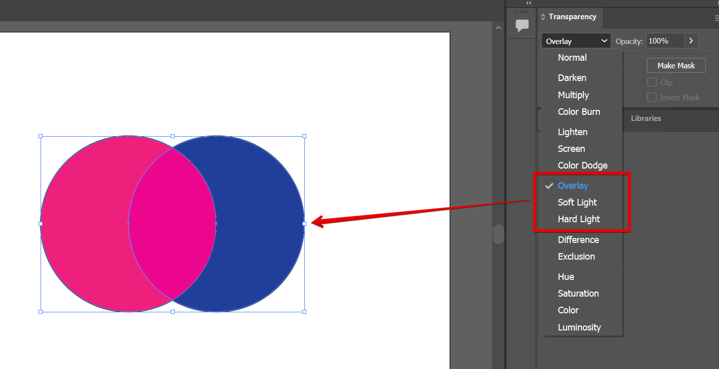 Transparency in Illustrator 