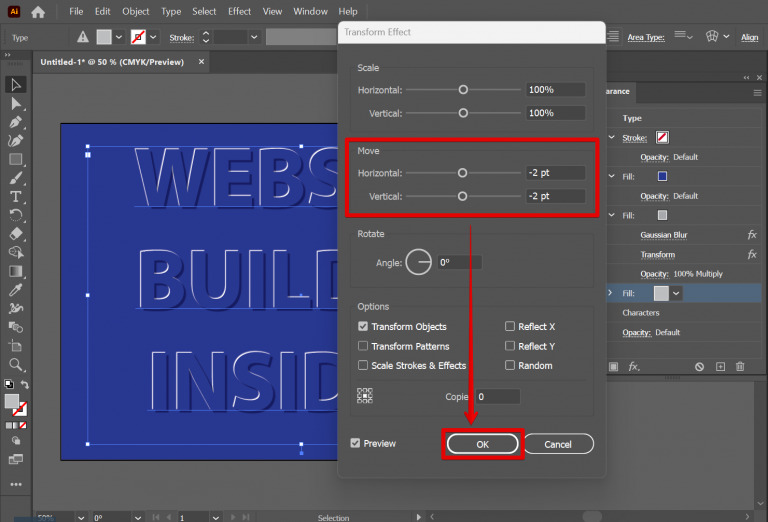 How do you emboss in Illustrator?