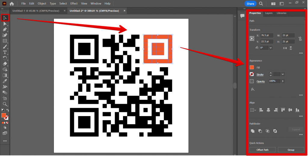 Can you make a QR code in Illustrator?