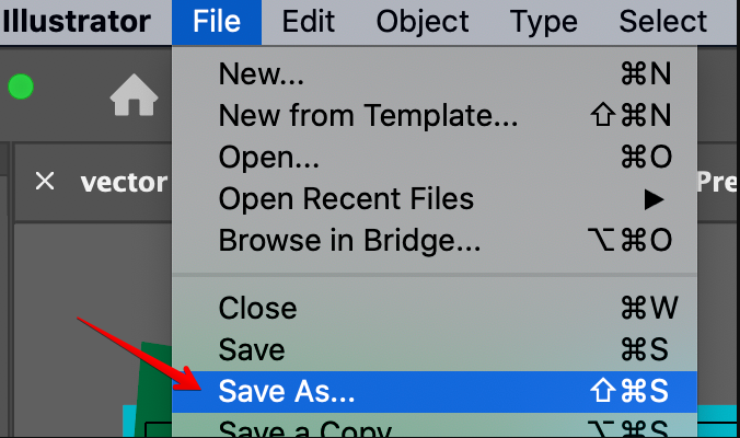 illustrator save as file