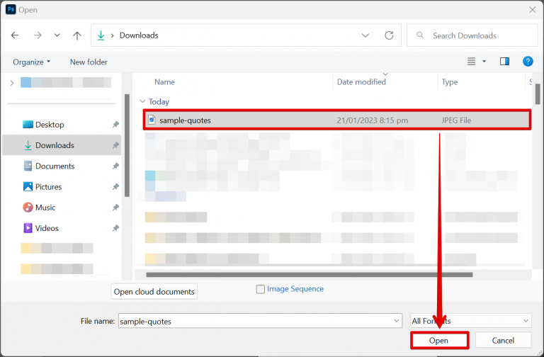 How do you edit text in a JPEG in