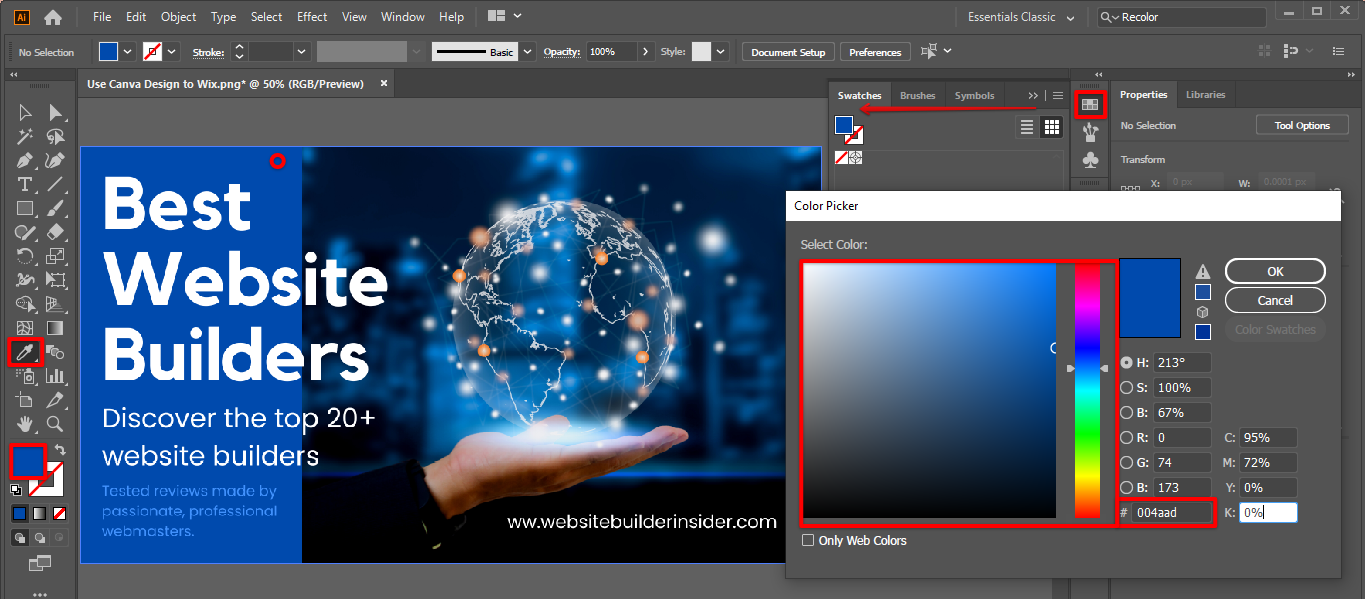 How Do I Extract The Color Palette From An Image In Illustrator 