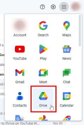 Sign up to Google drive through Gmail 