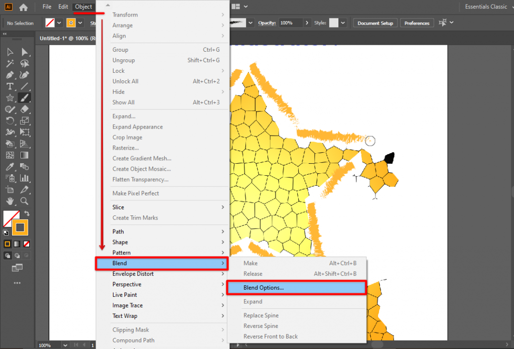 Where is the Paint Bucket tool in Illustrator?