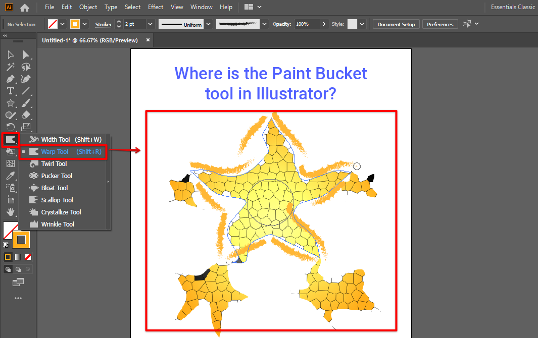 Use Illustrator warp tool to distort your artwork