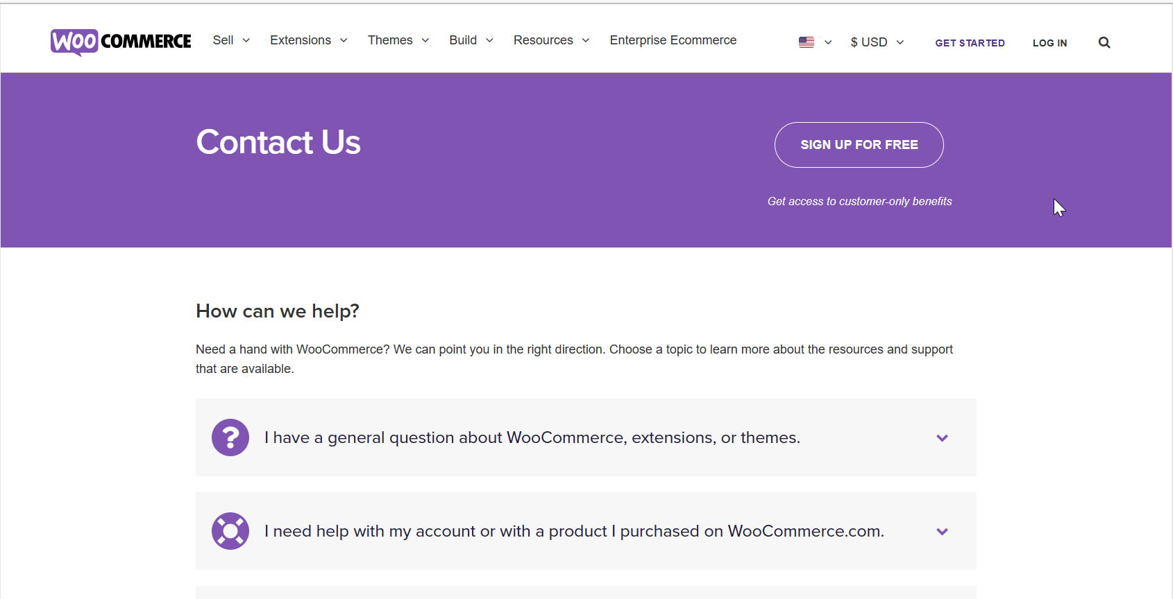 Contact Support WooCommerce