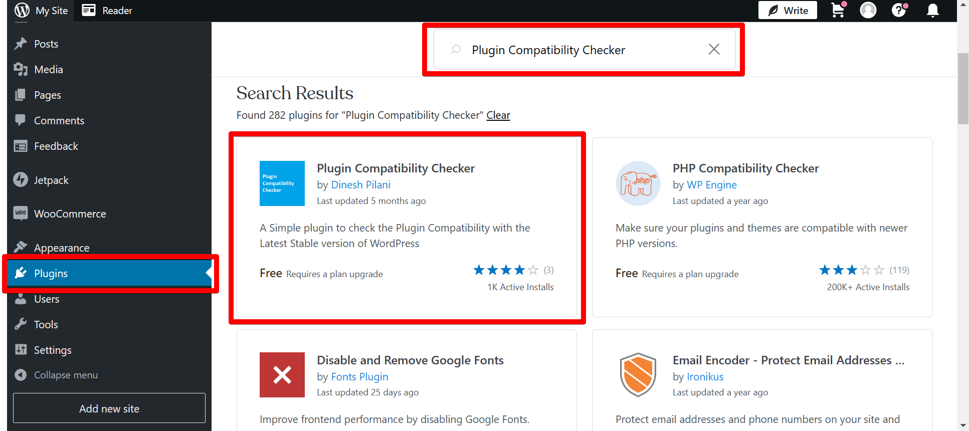 Install Plugin Compatibility Checker WordPress