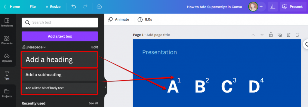 Can You Do Superscript in Canva? - WebsiteBuilderInsider.com