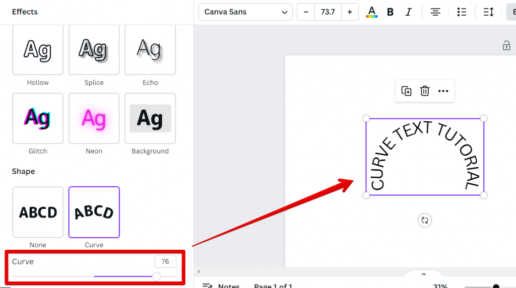 Can You Add Curved Text in Canva?
