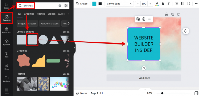 Slanted Overlay Tutorial How Do I Overlay Text in Canva? - WebsiteBuilderInsider.com