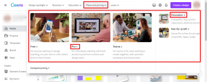 DIFFERENCE BETWEEN CANVA EDUCATION AND CANVA PRO visual data 7