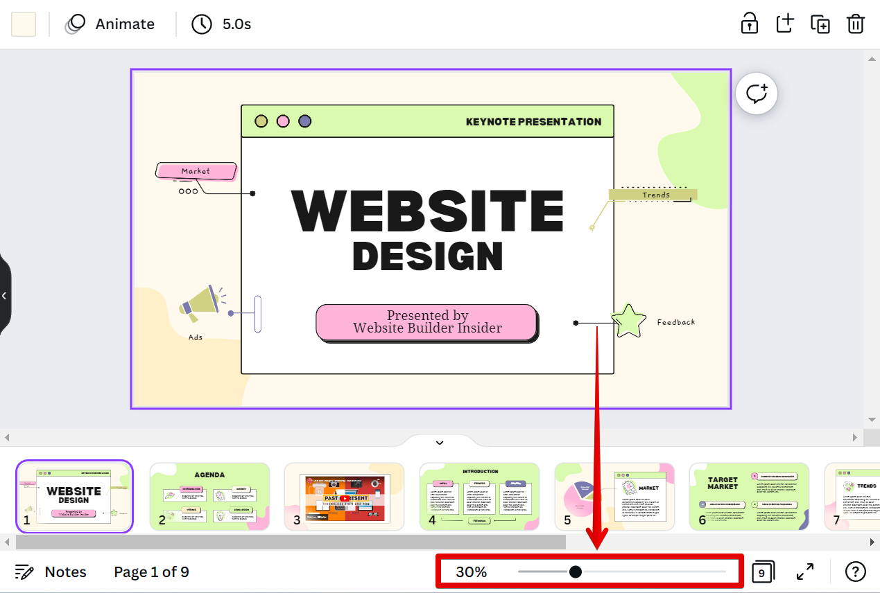 how to share canva presentation on zoom