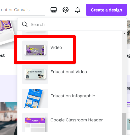 creating a canva video