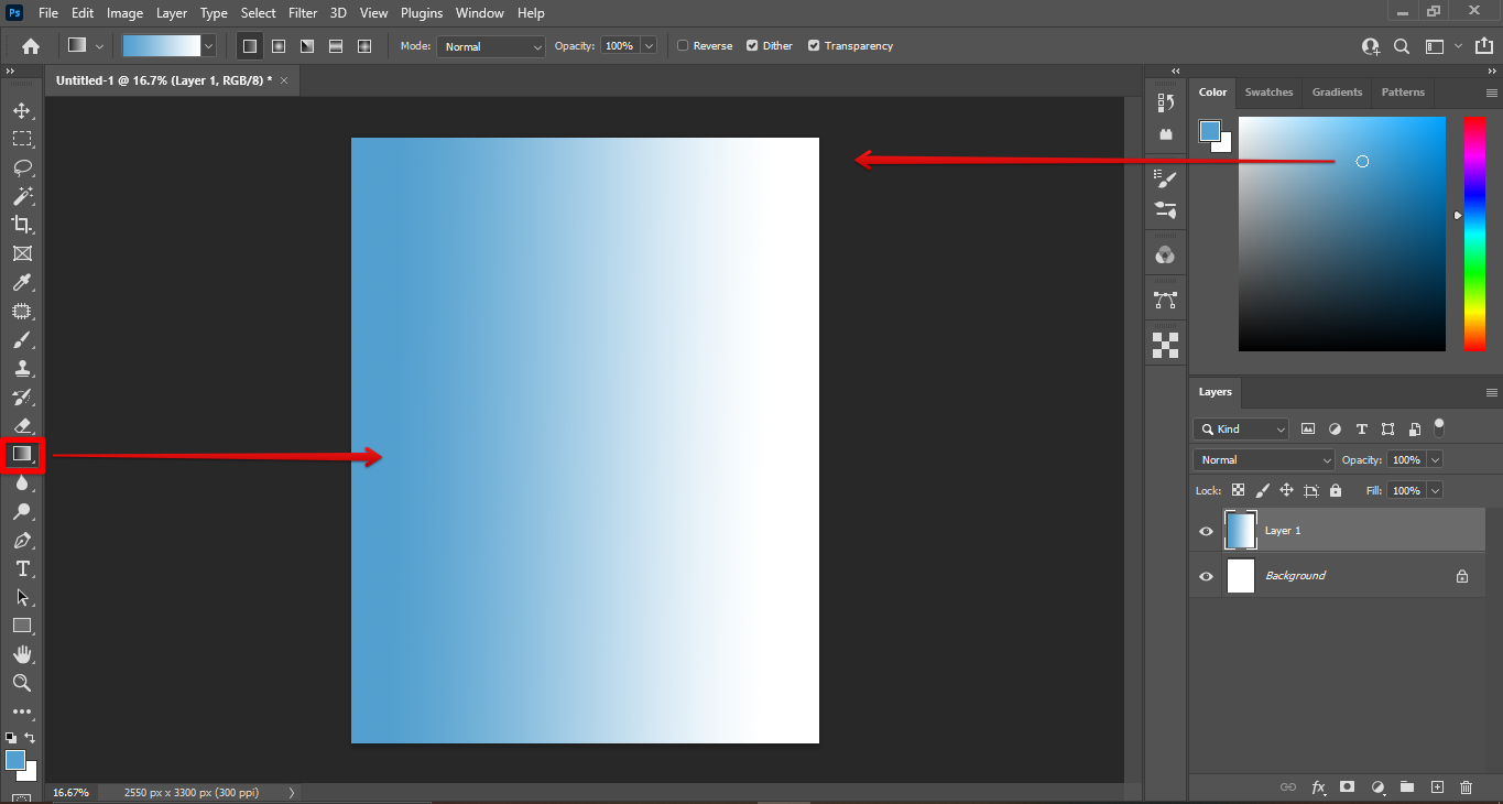 How Do I Make a Gradient Background in Photoshop? -  