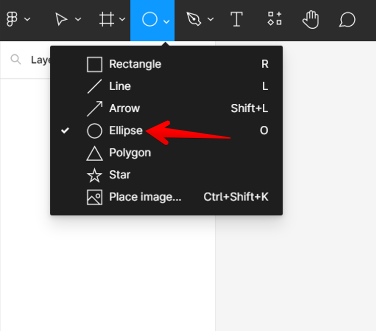 ellipse tool for figma
