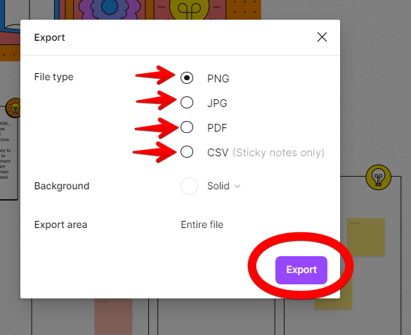 export different file types in Figma