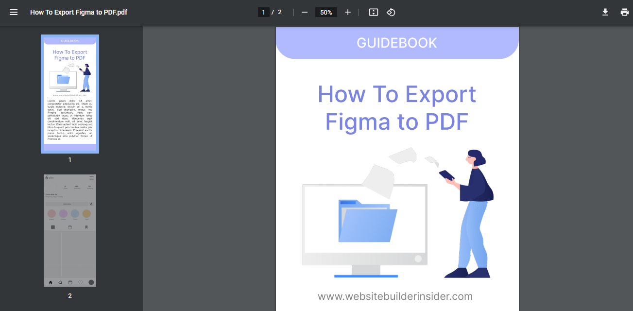 Exported Figma to PDF file