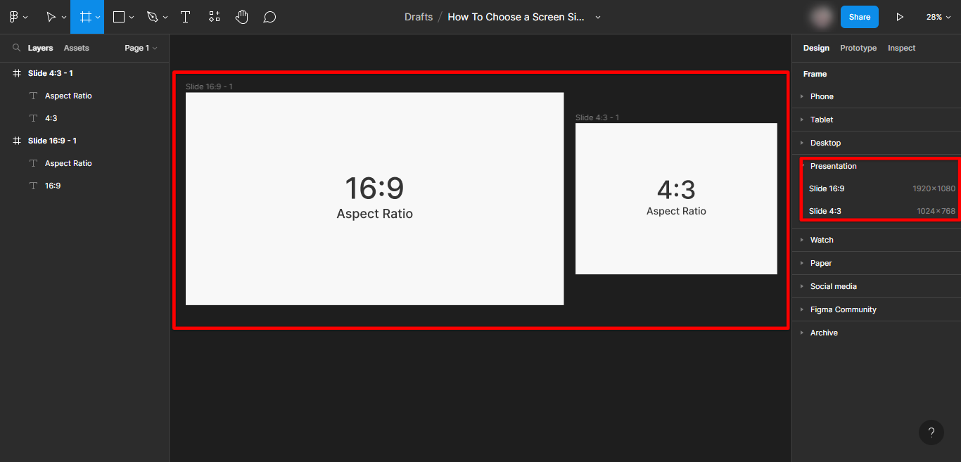 Figma aspect ratio