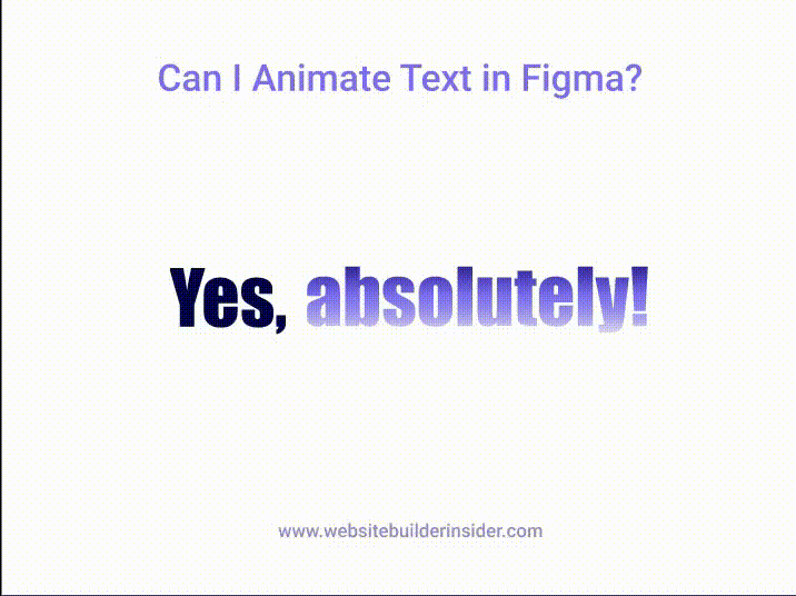 Figma text animation demonstration