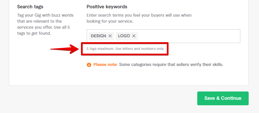 Tag List Must Contain At Least 1 Tag Fiverr - (Gig Problem Solved) 