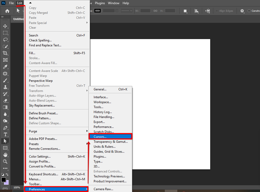 Why Does the Brush Circle Disappeared in