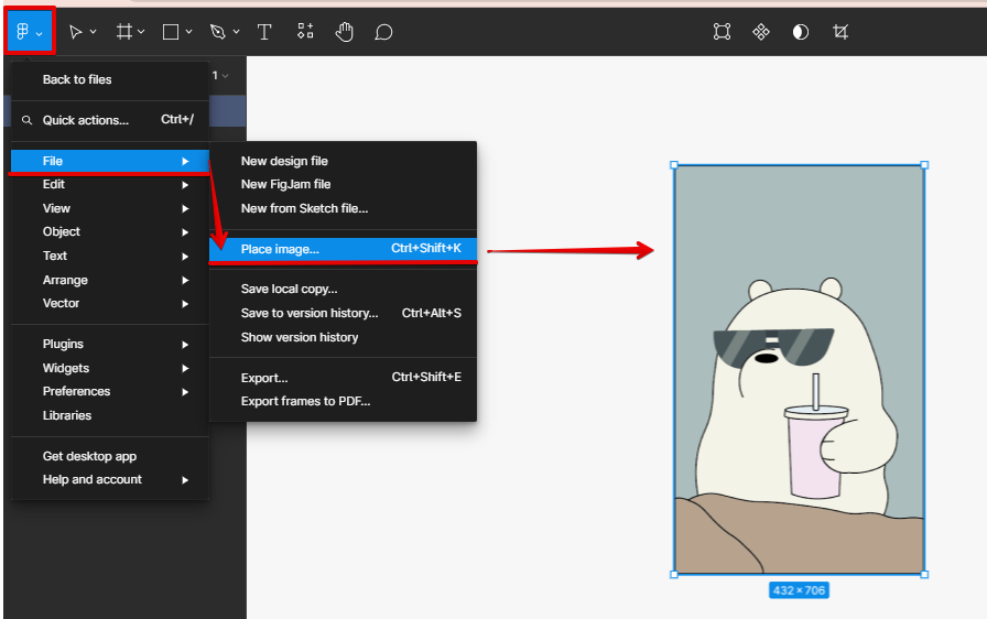 Illustrator file imported in Figma