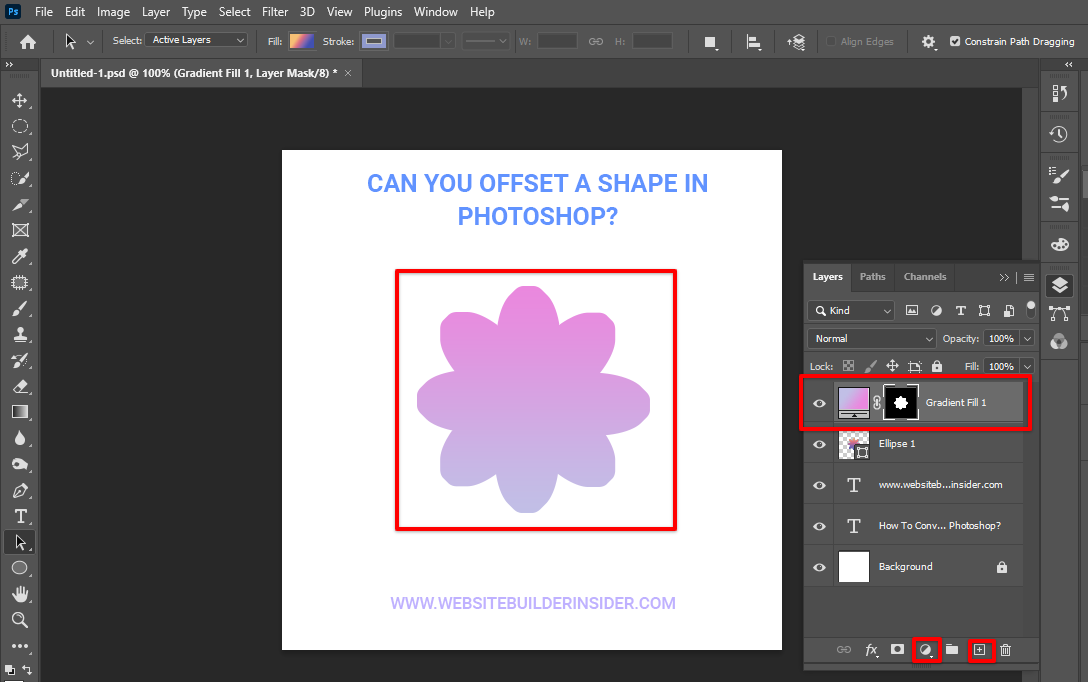 In the new Photoshop layer, create a new fill