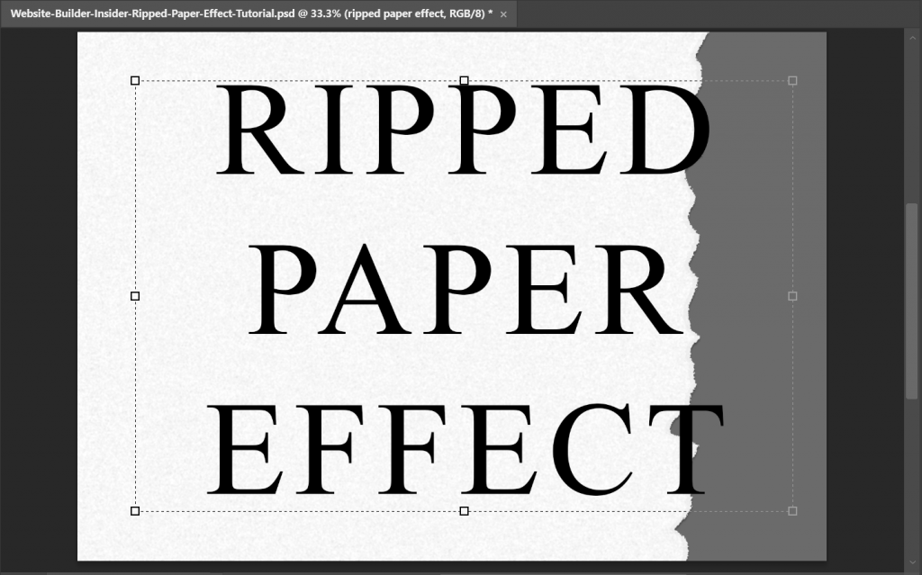 How Do You Make a Ripped Paper Effect in