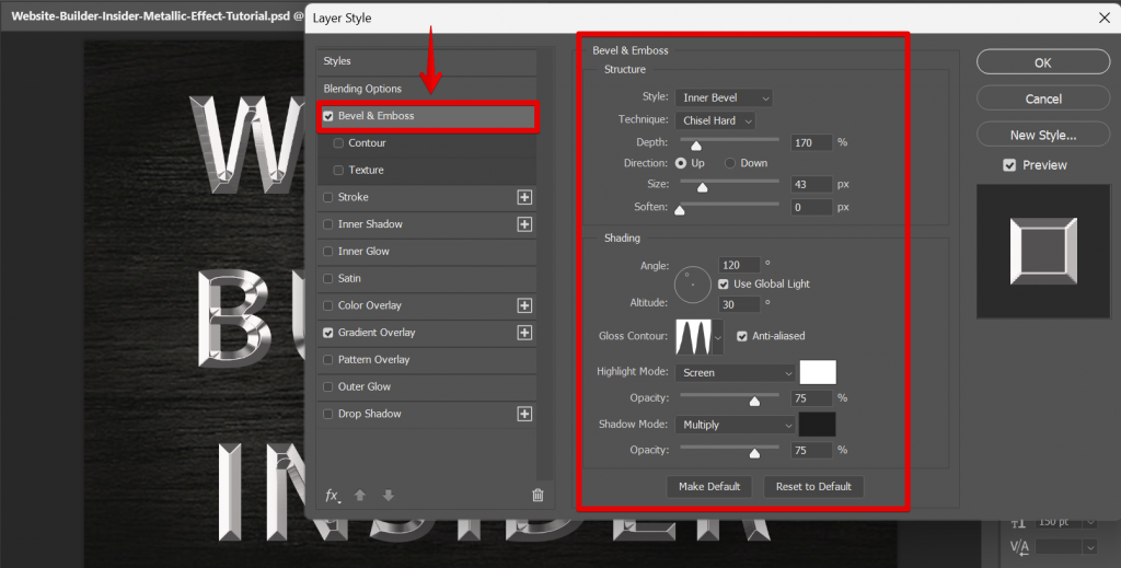 How Do You Make Something Look Metallic in