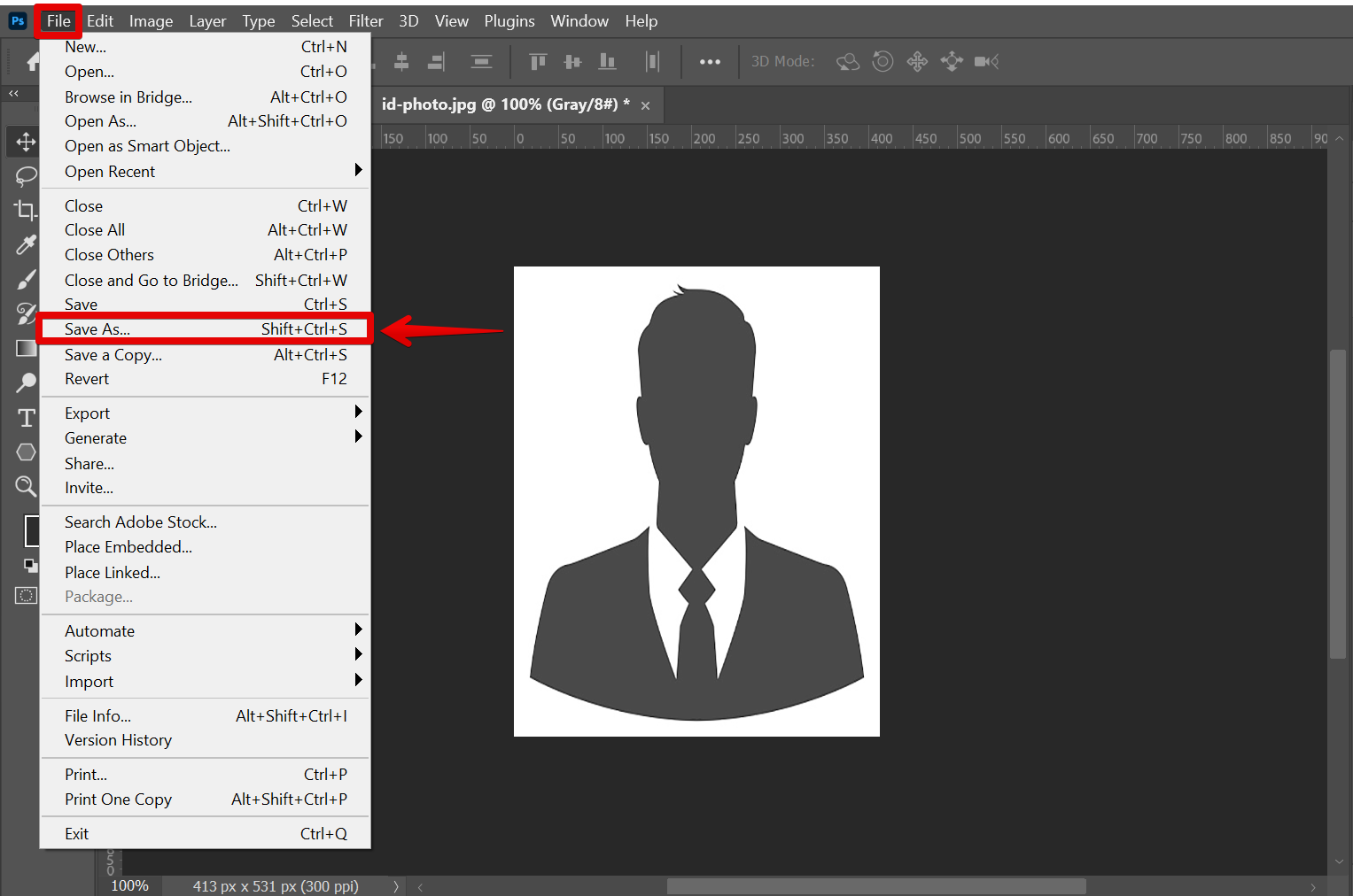 What Is The Size Of Passport Size Photo In Photoshop 