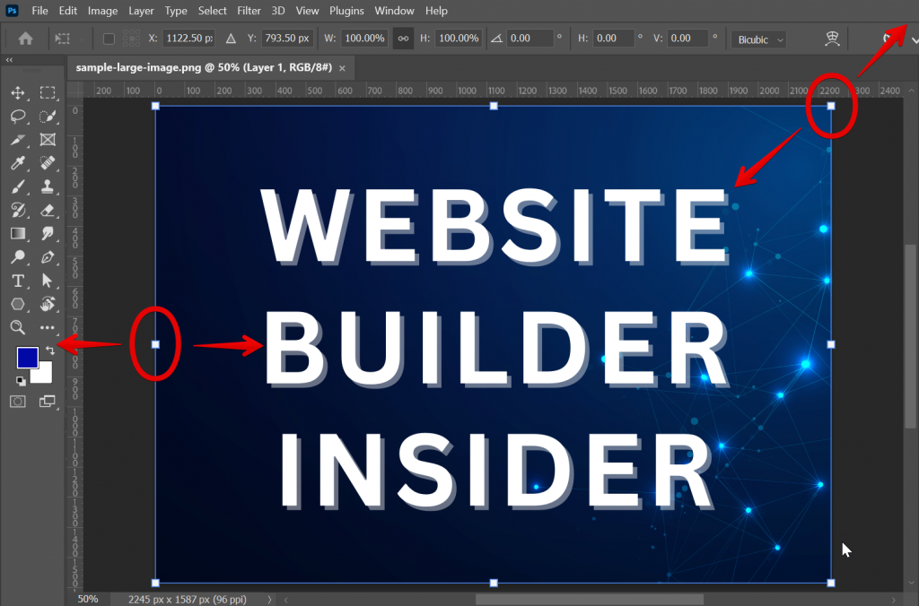 Can't See Transform Controls Photoshop? - WebsiteBuilderInsider.com