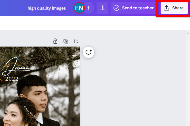 share option in Canva