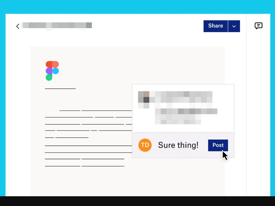 sharing files in dropbox accessible through Figma