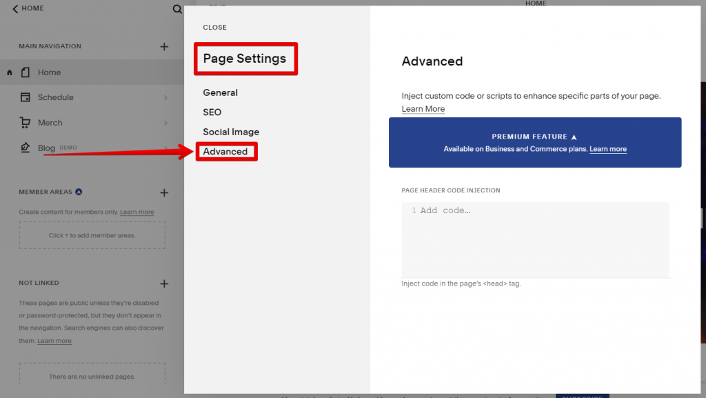 How Do I Hide the Navigation Bar in Squarespace