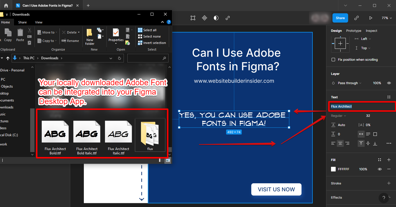 Use Adobe Fonts in Figma