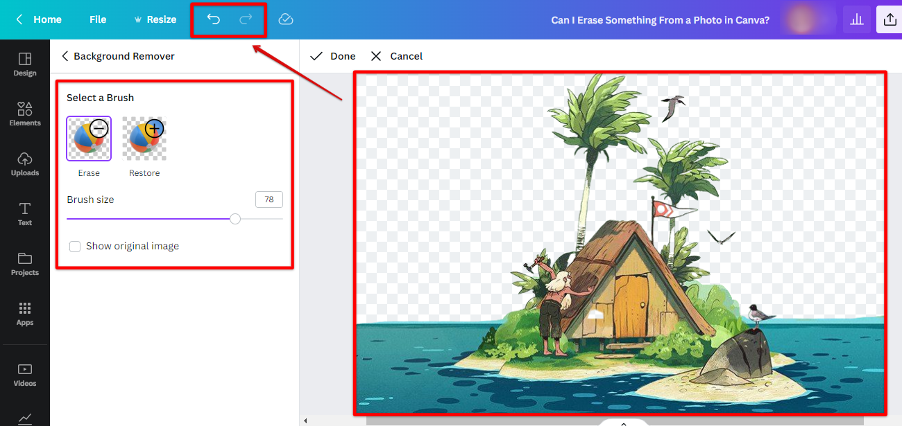 Can I Erase Something From a Photo in Canva?