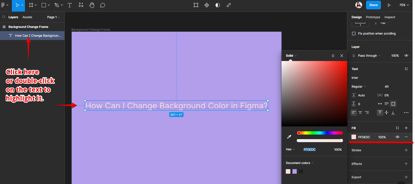 How Can I Change Background Color in Figma? 